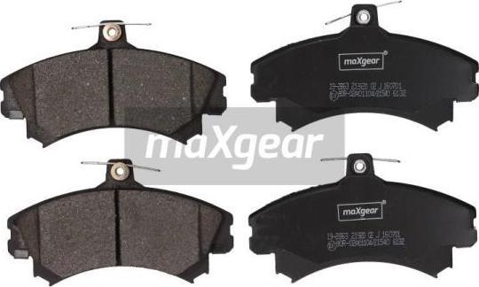 Maxgear 19-2863 - Kit pastiglie freno, Freno a disco autozon.pro