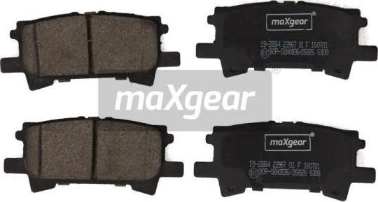 Maxgear 19-2884 - Kit pastiglie freno, Freno a disco autozon.pro