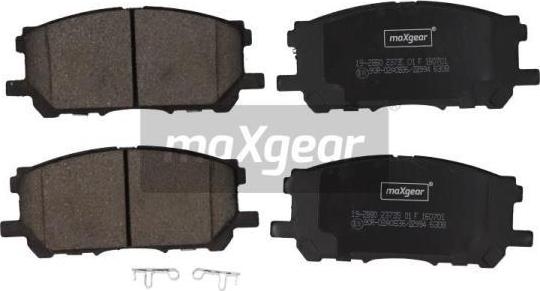 Maxgear 19-2880 - Kit pastiglie freno, Freno a disco autozon.pro