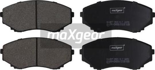 Maxgear 19-2877 - Kit pastiglie freno, Freno a disco autozon.pro