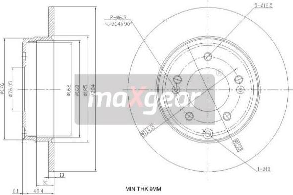 Maxgear 19-2382 - Discofreno autozon.pro