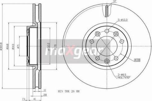 Maxgear 19-2749 - Discofreno autozon.pro