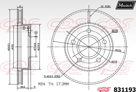 Maxtech 5455510 - Fuso a snodo, Sospensione ruota autozon.pro