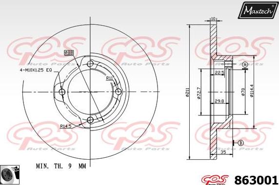 Maxtech 5455511 - Fuso a snodo, Sospensione ruota autozon.pro