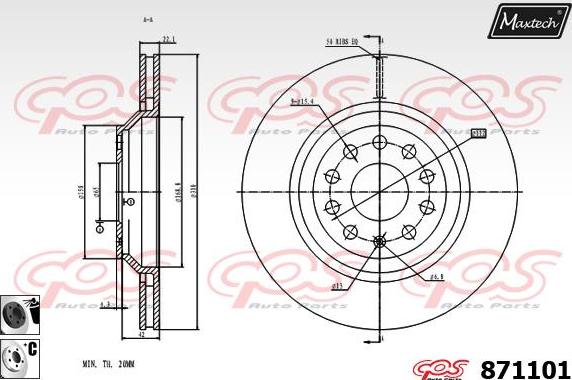 Maxtech 5465232 - Fuso a snodo, Sospensione ruota autozon.pro