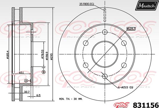 Maxtech 70180097 - Guarnizione, Pistoncino pinza freno autozon.pro