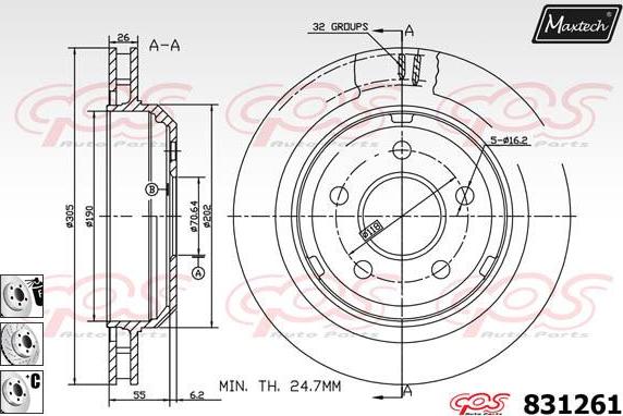 Maxtech 5265209 - Fuso a snodo, Sospensione ruota autozon.pro