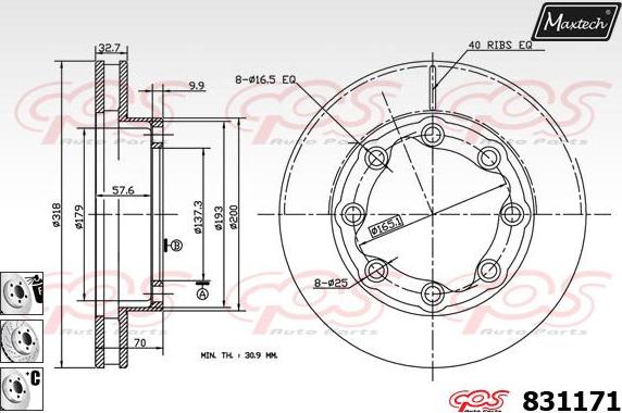 Maxtech 5265230 - Fuso a snodo, Sospensione ruota autozon.pro