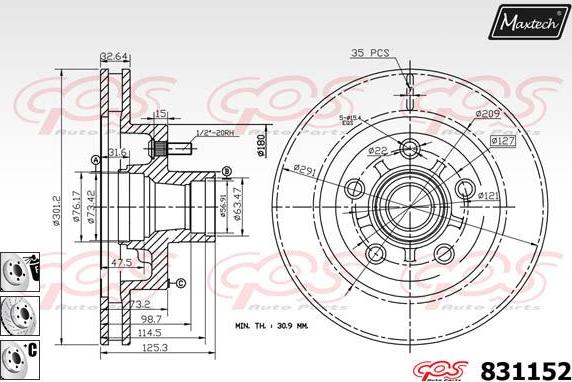 Maxtech 5281200 - Fuso a snodo, Sospensione ruota autozon.pro