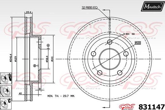 Maxtech 811216 - Discofreno autozon.pro