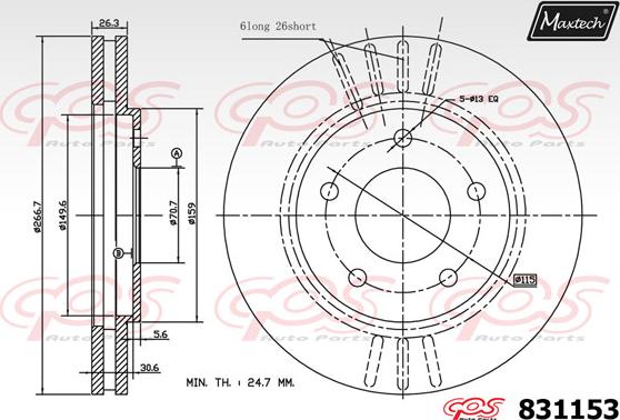 Maxtech 72946015 - Pistone, Pinza freno autozon.pro