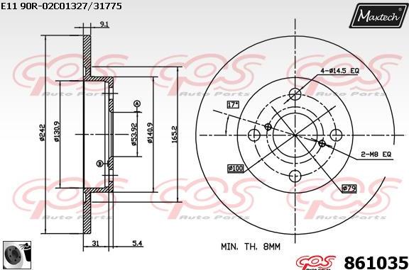 Maxtech 5227006 - Fuso a snodo, Sospensione ruota autozon.pro