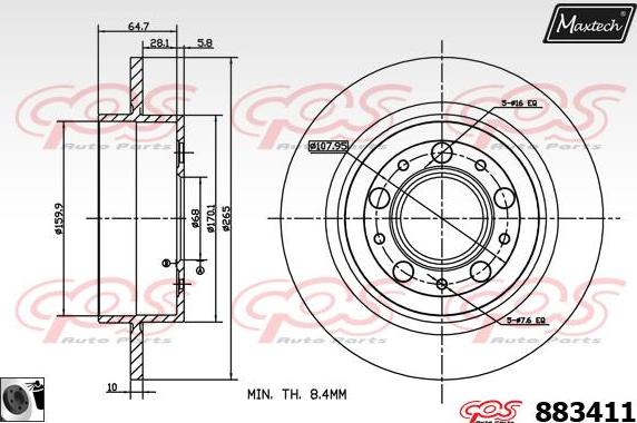 Maxtech 5271048 - Fuso a snodo, Sospensione ruota autozon.pro