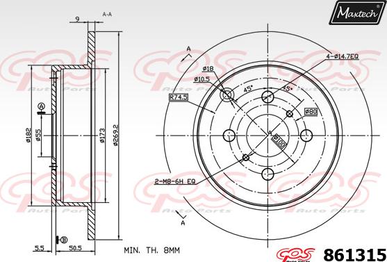 Maxtech 5271062 - Fuso a snodo, Sospensione ruota autozon.pro