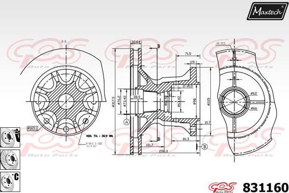 Maxtech 72952015 - Pistone, Pinza freno autozon.pro