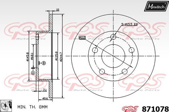 Maxtech 5271008 - Fuso a snodo, Sospensione ruota autozon.pro