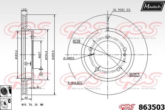 Maxtech 5271032 - Fuso a snodo, Sospensione ruota autozon.pro