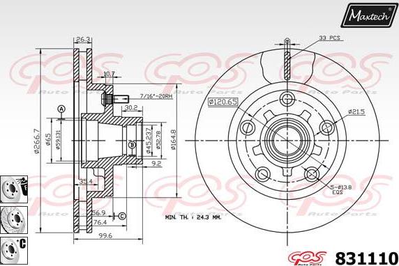 Maxtech 5273504 - Fuso a snodo, Sospensione ruota autozon.pro