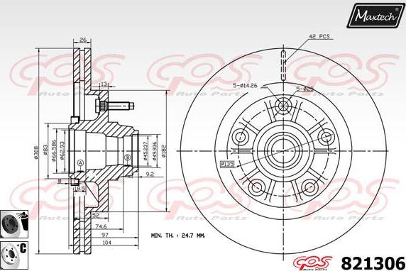 Maxtech 5273004 - Fuso a snodo, Sospensione ruota autozon.pro