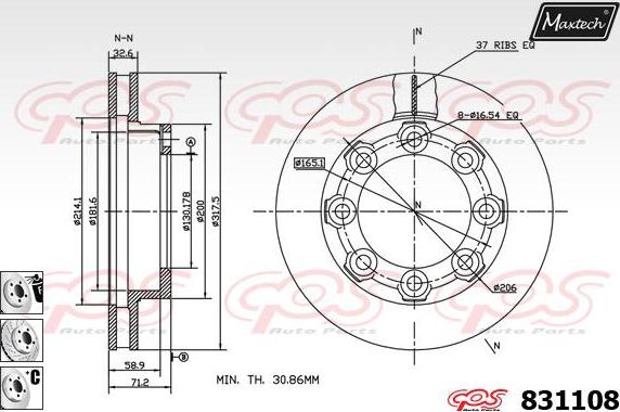 Maxtech 5273036 - Fuso a snodo, Sospensione ruota autozon.pro