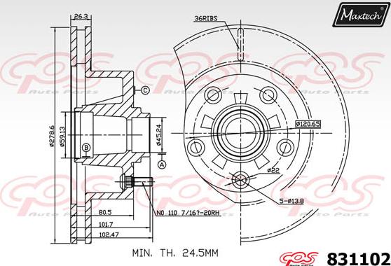 Maxtech 5273029 - Fuso a snodo, Sospensione ruota autozon.pro