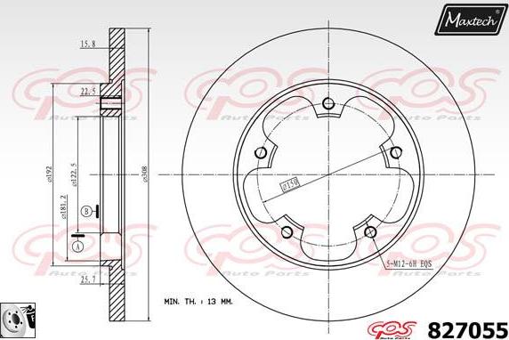 Maxtech 6254003 - Pinza freno autozon.pro