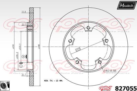 Maxtech 6254002 - Pinza freno autozon.pro