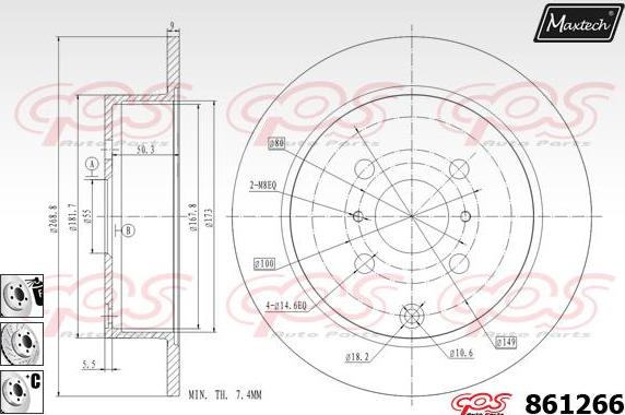 Maxtech 70180396 - Guarnizione, Pistoncino pinza freno autozon.pro