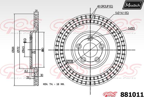 Maxtech 6256000 - Pinza freno autozon.pro