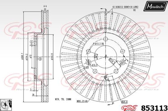 Maxtech 6252000 - Pinza freno autozon.pro