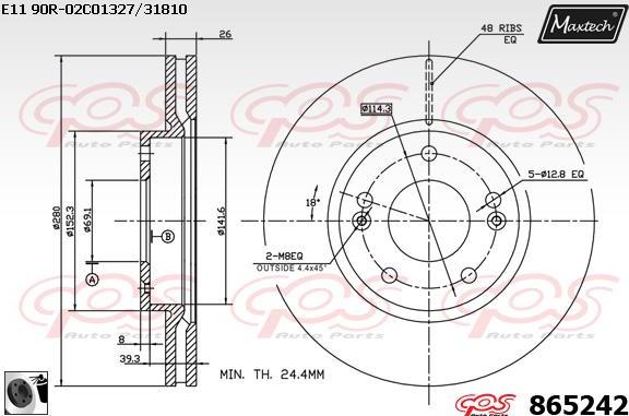 Maxtech 6261009 - Pinza freno autozon.pro