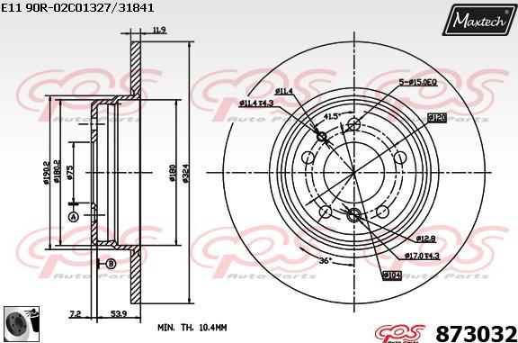 Maxtech 6274514 - Pinza freno autozon.pro