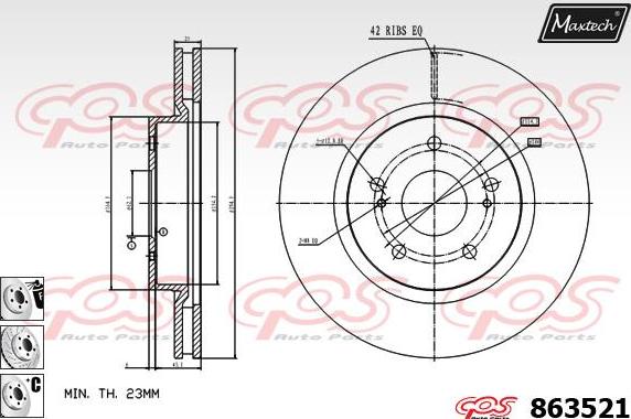 Maxtech 6271504 - Pinza freno autozon.pro