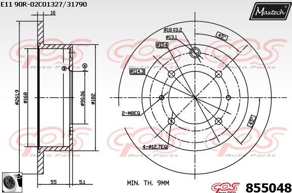 Maxtech 6278500 - Pinza freno autozon.pro