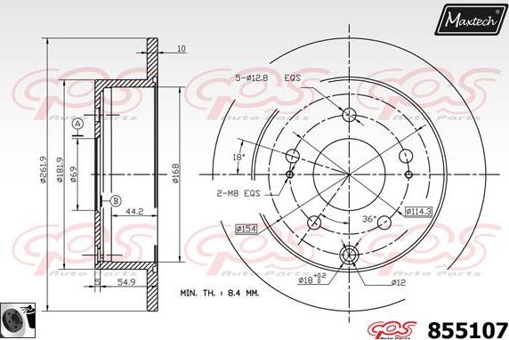 Maxtech 6273506 - Pinza freno autozon.pro