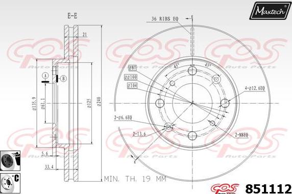 Maxtech 6273501 - Pinza freno autozon.pro