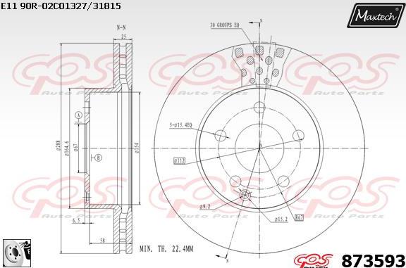 Maxtech 6273003 - Pinza freno autozon.pro