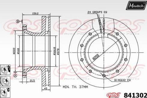 Maxtech 841302.6880 - Discofreno autozon.pro