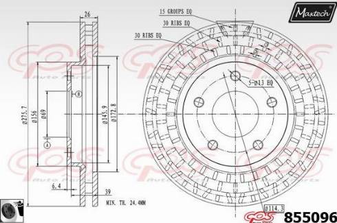 Maxtech 855096.0060 - Discofreno autozon.pro