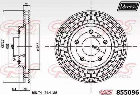 Maxtech 855096.0000 - Discofreno autozon.pro