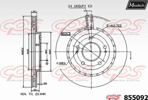 Maxtech 855092.0000 - Discofreno autozon.pro