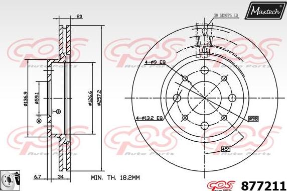 Maxtech 855092 - Discofreno autozon.pro