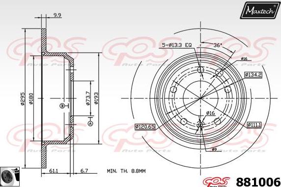 Maxtech 855045 - Discofreno autozon.pro