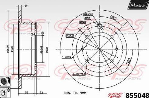 Maxtech 855048.6060 - Discofreno autozon.pro