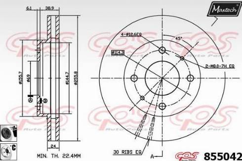 Maxtech 855042.6060 - Discofreno autozon.pro