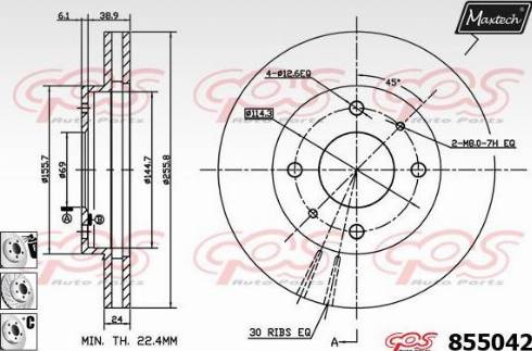 Maxtech 855042.6880 - Discofreno autozon.pro