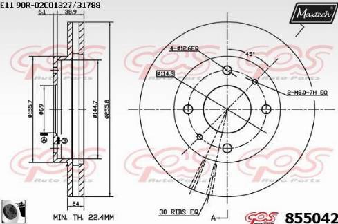 Maxtech 855042.0060 - Discofreno autozon.pro