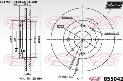 Maxtech 855042.0000 - Discofreno autozon.pro