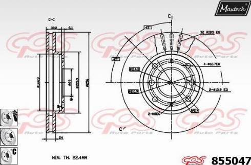 Maxtech 855047.6880 - Discofreno autozon.pro