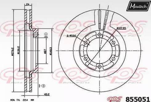 Maxtech 855051.0000 - Discofreno autozon.pro